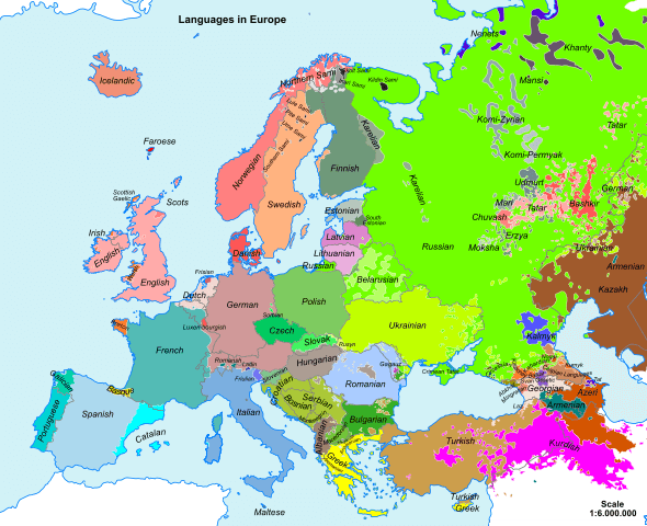 que idiomas hablan en europa