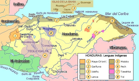 lenguas e idiomas indigenas de honduras
