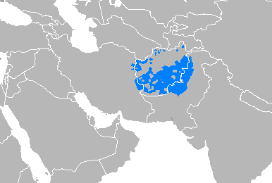 mapa del idioma pastun en afganistan