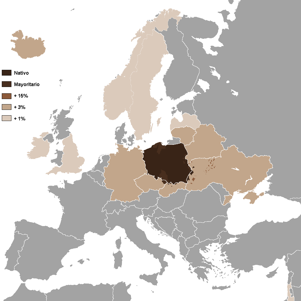 conocimiento del polaco en europa