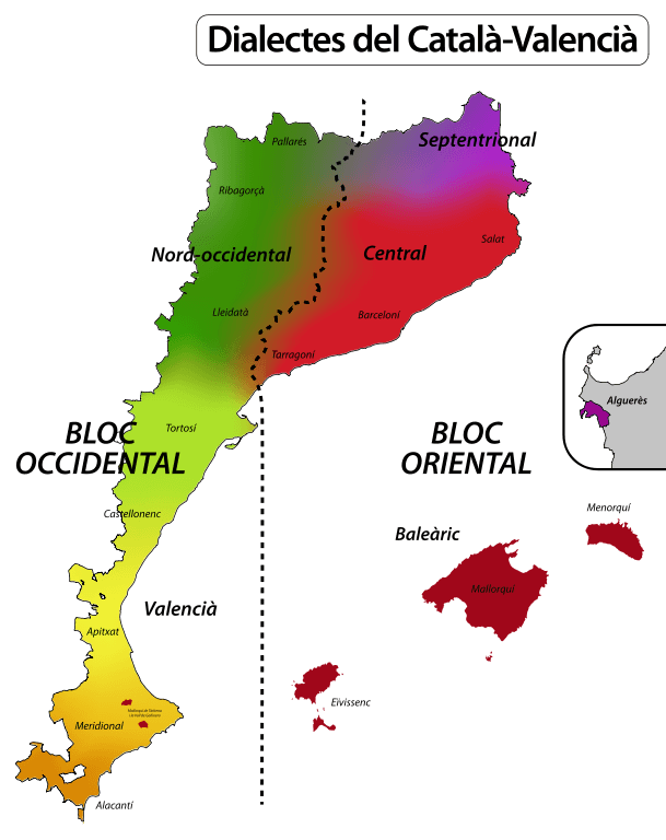 mapa dialectos catalan valenciano mapa dialectos catalan valenciano