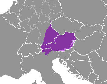 mapa idioma austro-bavaro