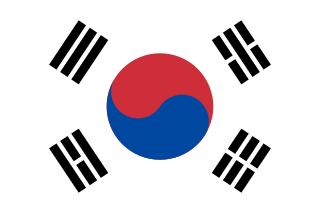 bandera de corea del sur