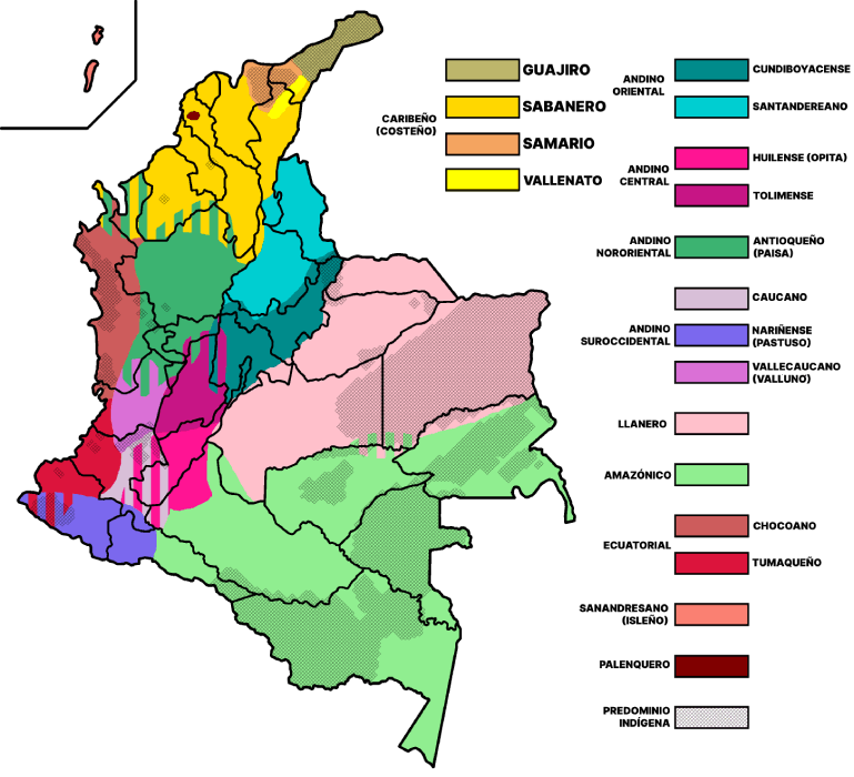 dialectos idioma español colombia
