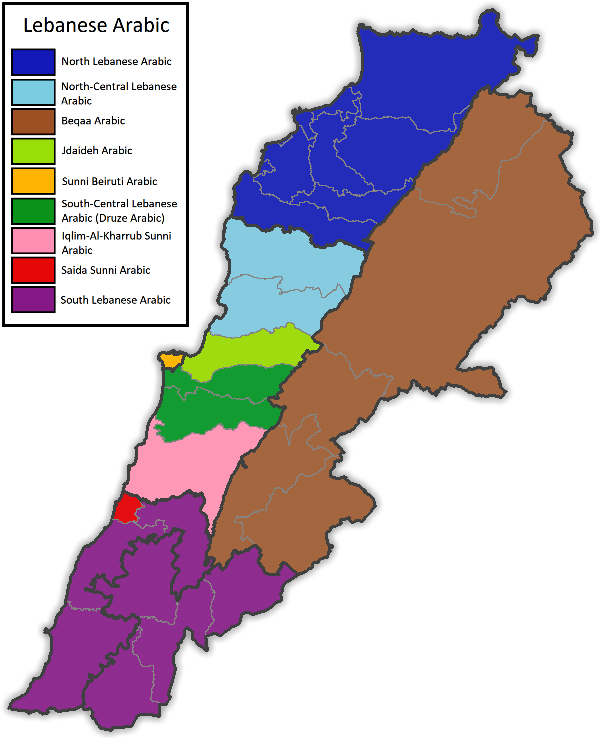 dialectos idioma arabe libano